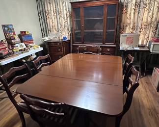 Dining Room Table and 6 Chairs, China Cabinet
