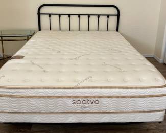 Queen Saatva Mattress/BS, Metal Bed Frame
