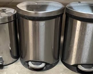 Small Stainless Trashcans