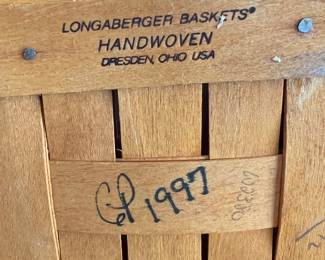Longaberger Baskets 1997