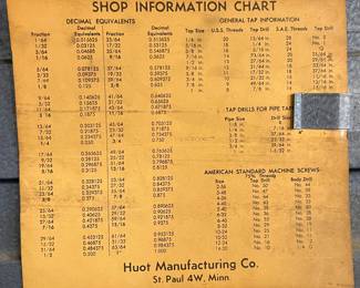 Vintage 1960's Huot Machinist Toolbox