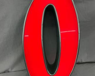 Early Lighted Letter O,