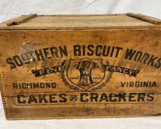 Wooden Advertising Crate for Southern Biscuit Works, Richmond, Virginia, Cakes & Crackers