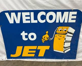 Rectangular ‘Welcome to JET’ Thick Plastic Sign, 42″ x 30″