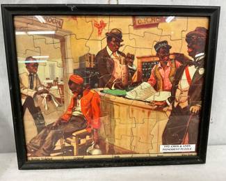 1932 Amos & Andy Pepsodent Puzzle Framed