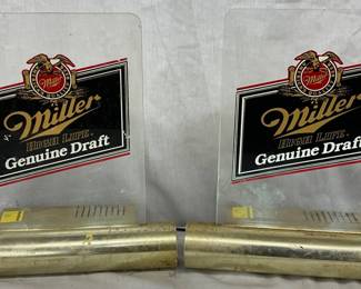 Miller High Life Genuine Draft Plastic Advertising Signs