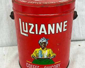 Luzianne 3-Pound Coffee and Chicory Tin with Handle