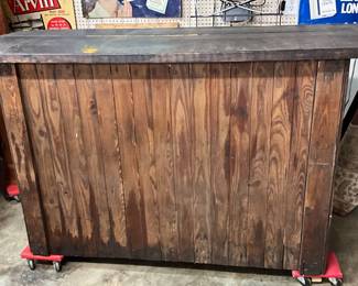 6-Foot Long Handmade Pine Country Store Counter