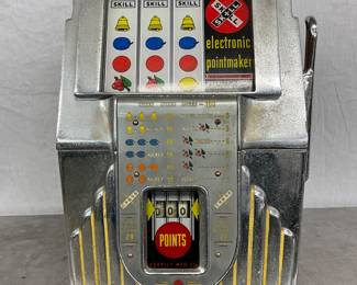 Buckley Co. Electronic Pointmaker Slot Machine, 16 x 25.5 Inches