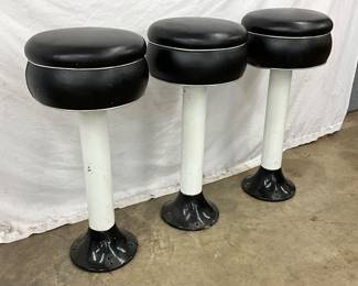 with Black Upholstered Seats