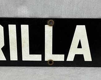 Barilla PL Porcelain Street Sign, 20 x 4 Inches