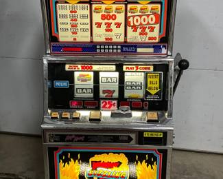 Bally’s 25¢ Mechanical Slot Machine, 21 x 43 Inches