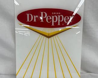 13×22.5 Plastic Dr Pepper Advertising Sign