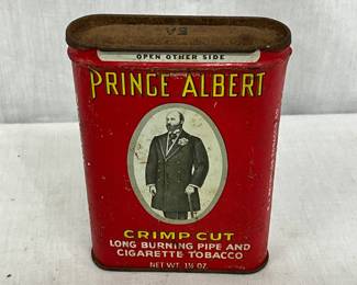 Vintage Prince Albert Tobacco Tin, Crimp Cut, 1 1/2 oz.