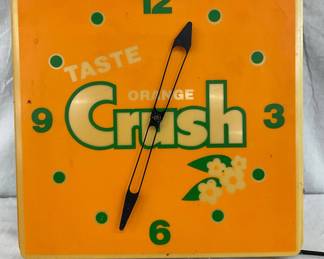 16-Inch Orange Crush Advertising Clock