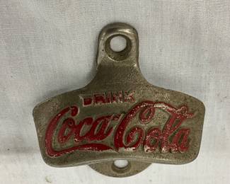 Vintage Cast Metal Coca-Cola Wall-Mounted Bottle Opener