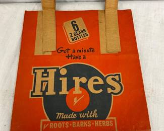 Hires Root Beer Advertising Paper Bag, 8 x 11 Inches