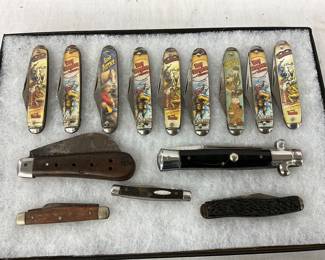 Vintage Pocket Knives Featuring Roy Rogers and others Assortment