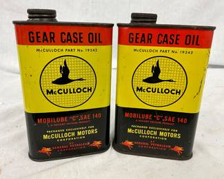 McCulloch Gear Case Oil One-Pint Cans, Part No. 19342