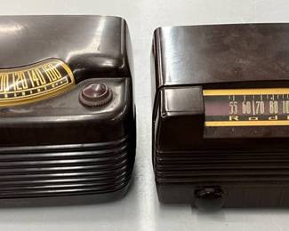 Early Tube Radios with Bakelite Cases