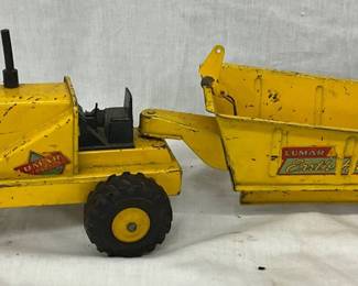Lumar Metal Toy Earthmover, Approximately 22 1/2 x 5 Inches