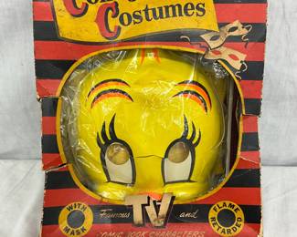 Collegeville Costumes Tweety Bird Mask and Outfit with Original Box