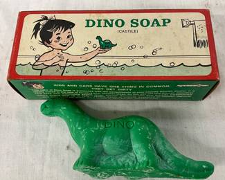 Green Sinclair Dino Soap with Original Box