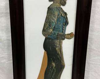 Early 1940s Framed Old Spice Die-Cut Cardboard Stand-Up Advertisement