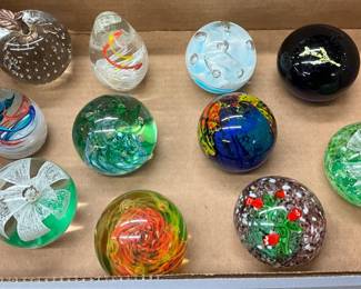 Art Glass Paperweight Collection