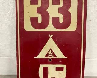 Campground Campsite Sign
