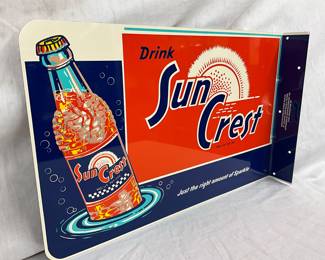 18 1/2 x 11 1/2 Suncrest Flange Sign Manufactured by Stout Sign Co.