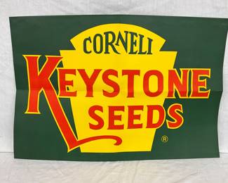 30 x 20 Corneli Keystone Seeds Paper Advertising Sign