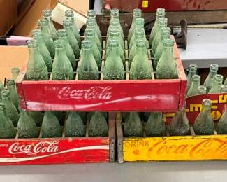 COCA-COLA DRINK CRATES W/BOTTLES