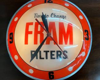 Orig Fram Double Bubble Clock