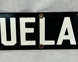 Ciruela Street Porcelain Street Sign, 20 x 4 Inches