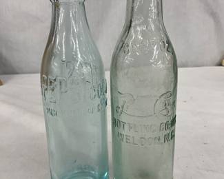 Pepsi-Cola Embossed Bottles from Weldon, North Carolina