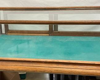 48-Inch Oak Display Case with Glass Panels
