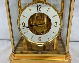Jaeger-LeCoultre Atmos Swiss Made Clock in Brass and Glass Case