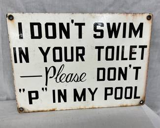 14 x 10″ Porcelain Sign