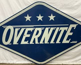 Heavy Metal Overnite Transportation Sign, 73″ x 48″ with Three Stars