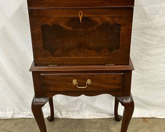 Virginia Galleries by Henkel-Harris Mahogany Silverware Chest with Stand
