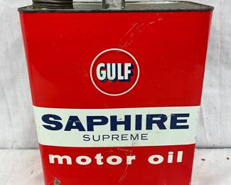 Gulf Saphire Supreme Motor Oil 2-Gallon Metal Can
