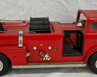 24-Inch Tin Lithograph Texaco Fire Chief Toy Fire Truck