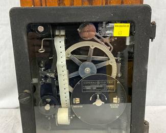 General Electric Demand Meter in Metal Case, 11in by 7in