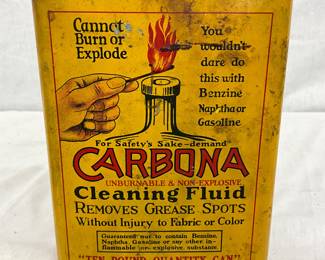 96-Ounce Carbona Cleaning Fluid Can with Original Graphics