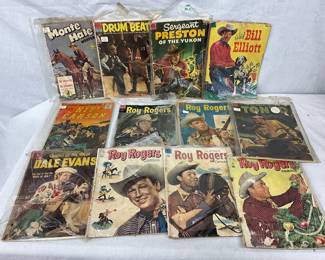 Western-Themed Comic Books Featuring Roy Rogers, Monte Hale, and Others