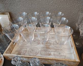 Mikassa Wine glasses...(orig $25.00 each)