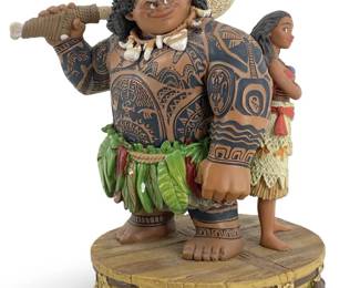 2017 LE Disney Store Resin Maui & Moana Figure
