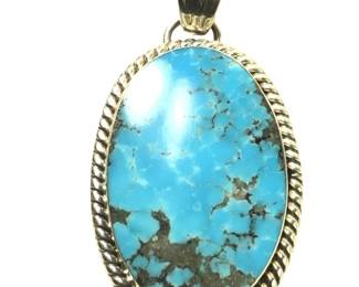 Signed Running Bear Native American Pendant