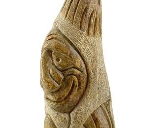 Signed David Thomas Cherokee Soapstone Carving